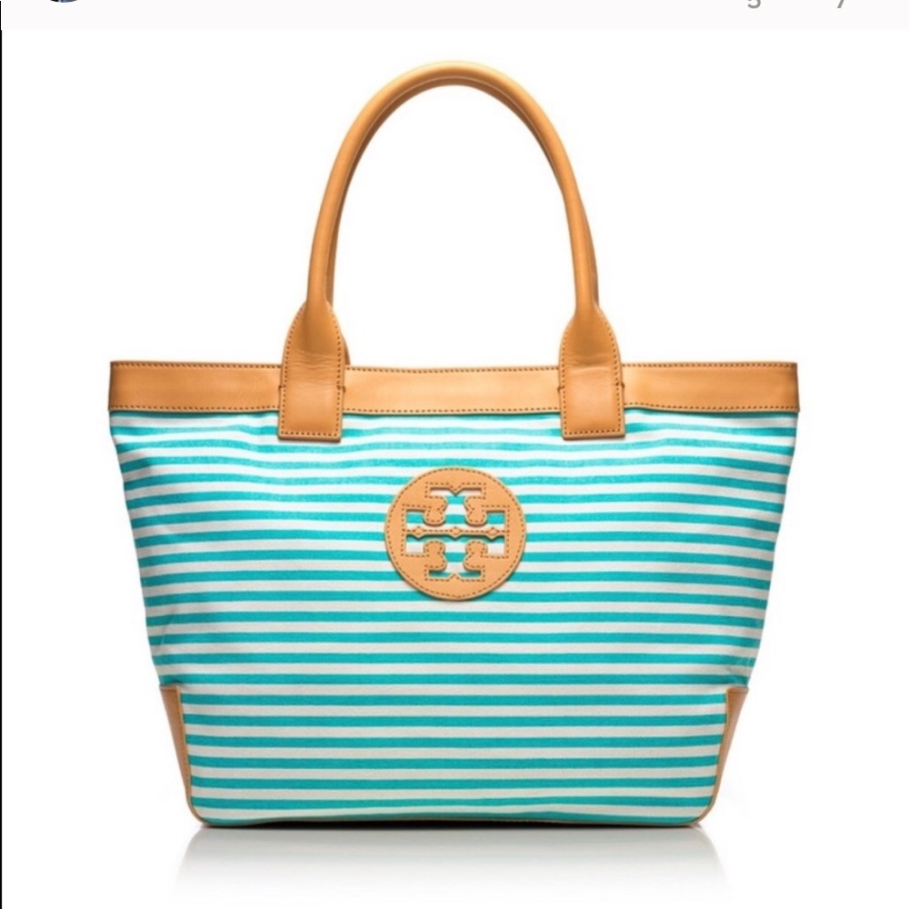 Tory Burch Striped Canvas Bag